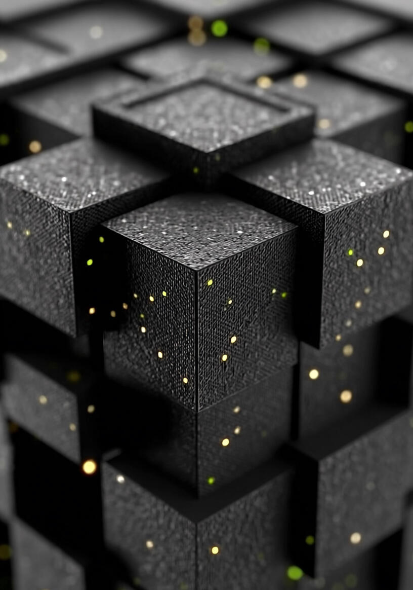 Systematic Risk Mitigation & Vetting Engine Solid modular structure representing the rigorous CFO-to-CFO vetting process and risk mitigation framework used by WorkDots.